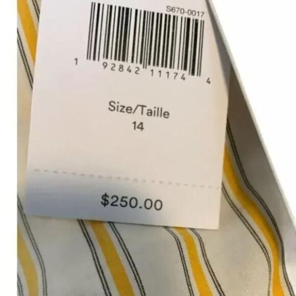 Derek Lam 10 Crosby Cropped Bell Sleeve Tie Waist Blouse Top Size 14 - Picture 9 of 10